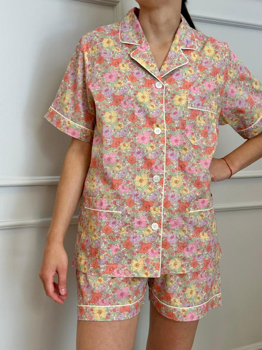 PIGIAMA DONNA LIBERTY CORTO "MEADOW SONG" CCDL MEADOWSONG SILVIA SCALMANA 