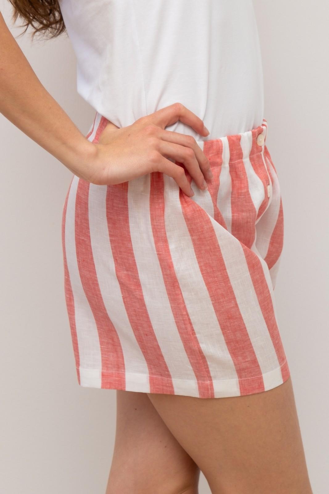 SHORTS LINO PAPPARDELLA CORALLO SHDIPAP COR SILVIA SCALMANA 