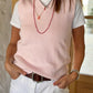 GILET DONNA COTONE ROSA