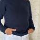 GOLF GIROCOLLO DONNA LANA BLU GIRTDL BLU SILVIA SCALMANA 