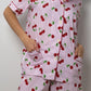 COMPLETO CORTO DONNA RIGA FRAGOLA STAMPA CILIEGIA CCDPSTA CILIEGIA SILVIA SCALMANA 