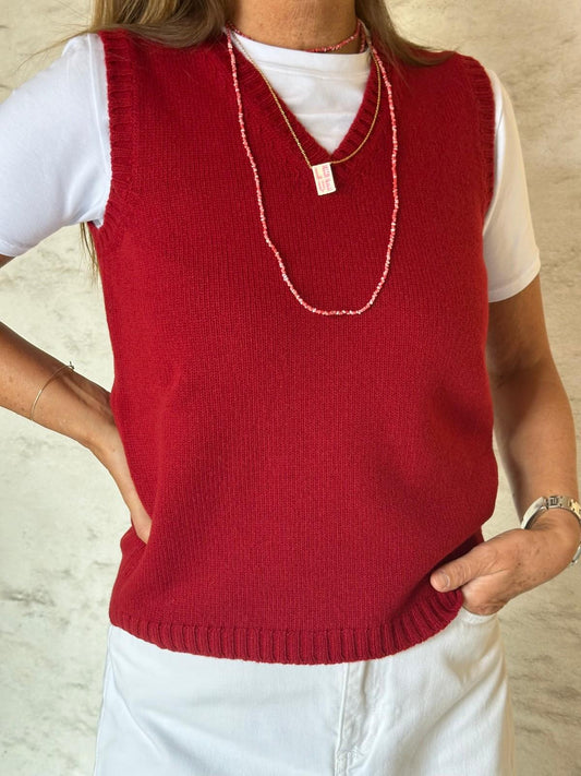 GILET DONNA LANA RUBINO GILTD LRUBINO SILVIA SCALMANA 