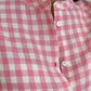 CAMICIA COREANA DONNA IN LINO QUADRO FRAGOLA CKDIQDR FRG SILVIA SCALMANA 