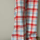 PANTALONI DONNA FLANELLA SCOZZESE AZZURRO/ROSSO PDFL SCOZZAZZROSS SILVIA SCALMANA 
