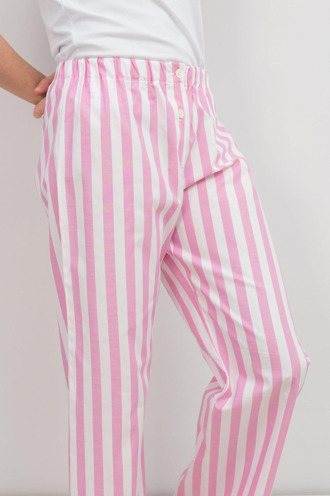 PANTALONI POPELINE DONNA TAGLIATELLA FRAGOLA PADPTAG FRG SILVIA SCALMANA 