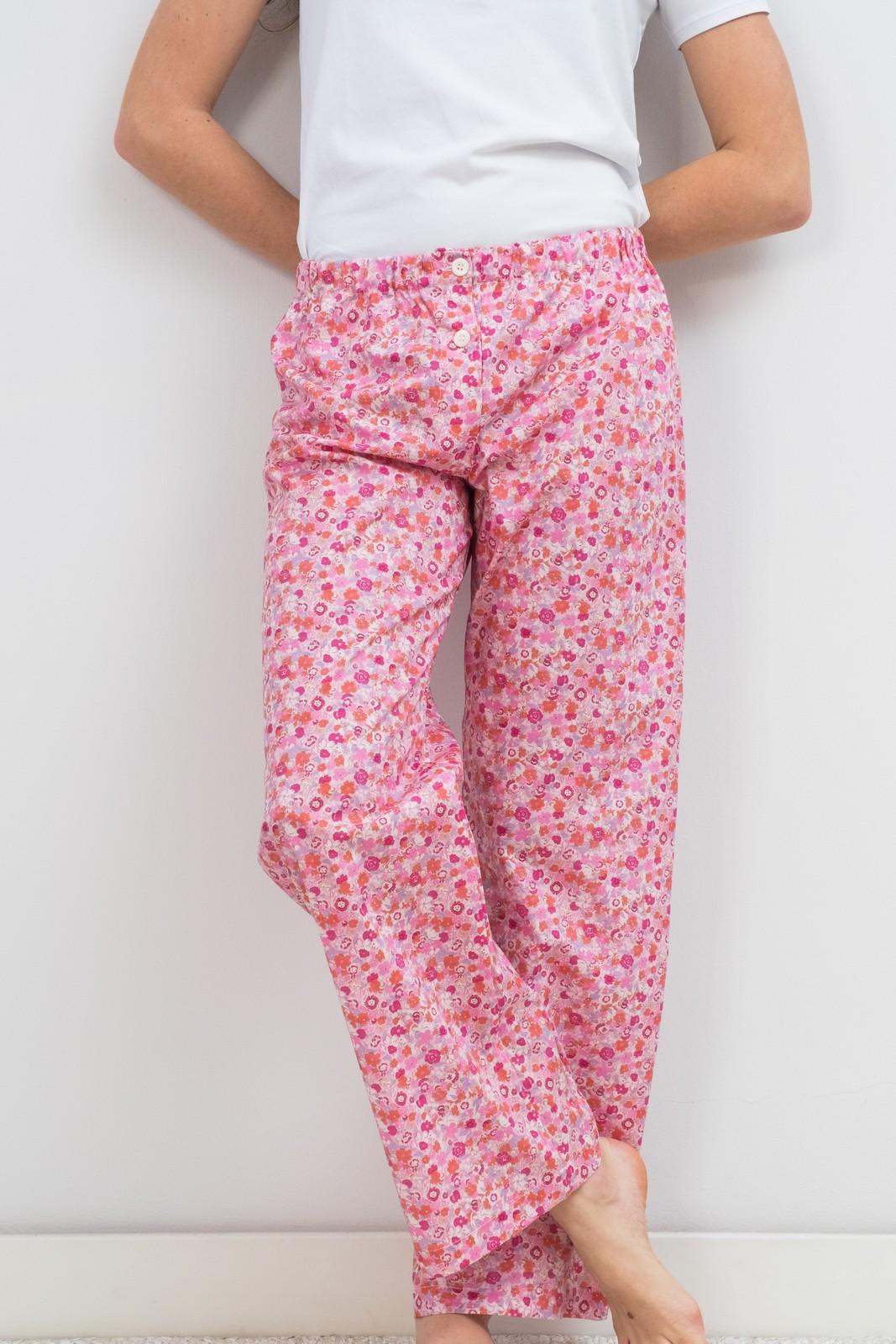 PANTALONI LIBERTY DONNA GEORGIE ROSA PADL GEORGIEROSA SILVIA SCALMANA 