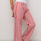 PANTALONI POPELINE DONNA TAGLIATELLA ROSSA PADPTAG ROS SILVIA SCALMANA 