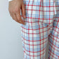 PANTALONI UOMO SCOZZESE AZZURRO/ROSSO PAUFSCO AZZ SILVIA SCALMANA 
