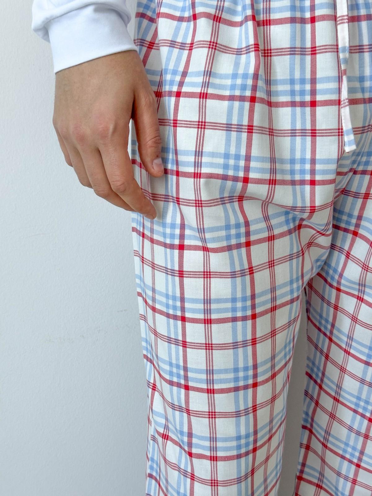 PANTALONI UOMO SCOZZESE AZZURRO/ROSSO PAUFSCO AZZ SILVIA SCALMANA 