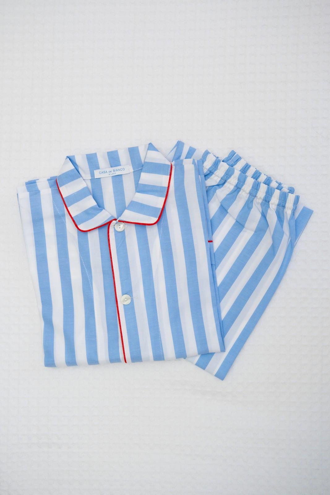 COMPLETO BAMBINO TAGLIATELLA AZZURRA PROFILO ROSSO COBPTAG AZZROS SILVIA SCALMANA 