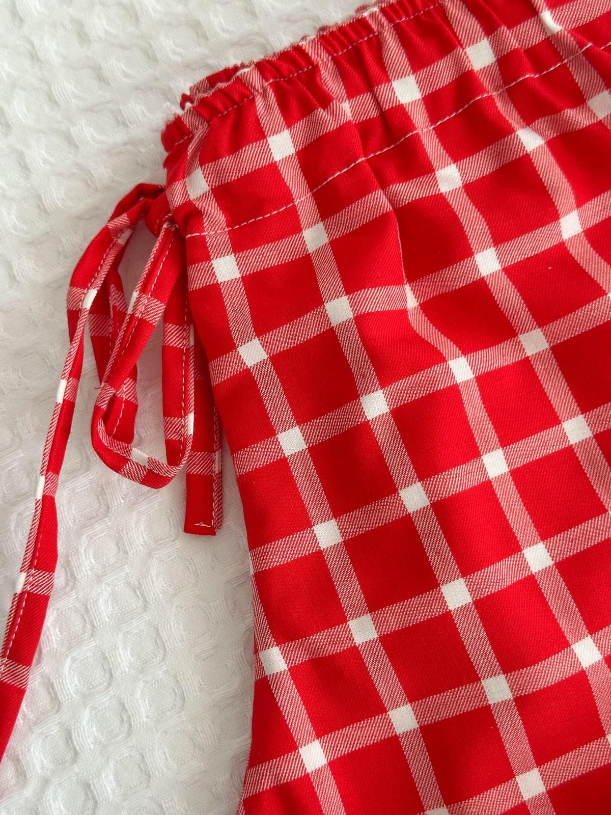 PANTALONI BIMBO FINESTRATO FONDO ROSSO PABFFIN ROS SILVIA SCALMANA 