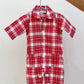 TUTINA BEBE' IN FLANELLA SCOZZESE ROSSO TBFLSCOZZ ROSSO SILVIA SCALMANA 