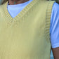 GILET COTONE DONNA GIALLO GILTDC GIALLO SILVIA SCALMANA 