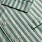 CHILDREN'S GREEN STRIPE FLANNEL PAJAMAS