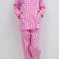 COMPLETO DONNA QUADRONE FRAGOLA PROFILO LAMPONE CODPQDR FRGLAM SILVIA SCALMANA 