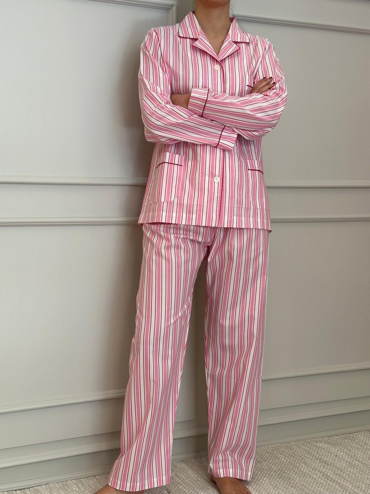 PIGIAMA DONNA RIGONE ROSA/ROSSO PROFILO ROSSO CODPRGO RSAROS SILVIA SCALMANA 