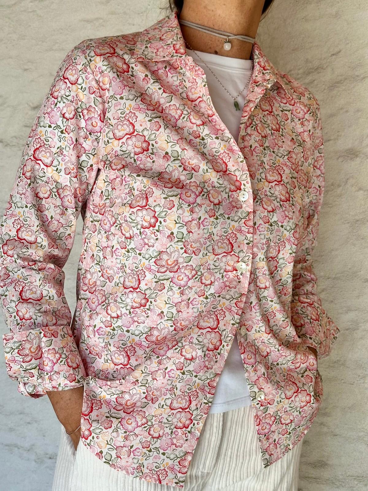 CAMICIA DONNA LIBERTY "BETSY DOT" ROSA CADL BETSYDOTROSA SILVIA SCALMANA 