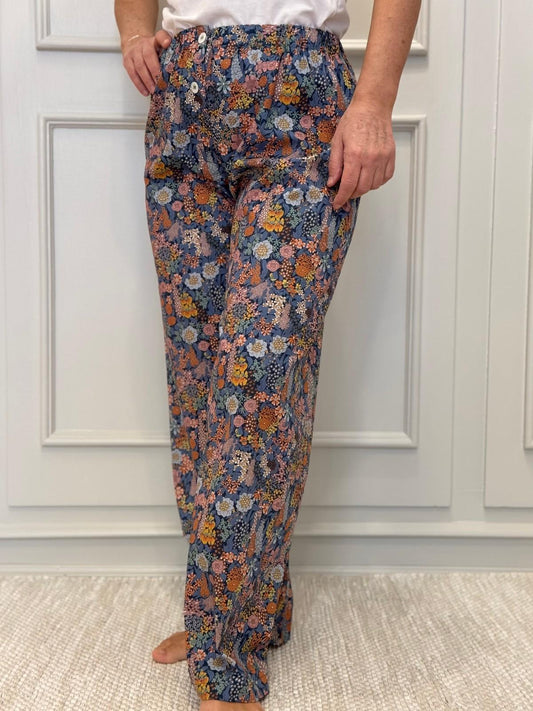 PANTALONI LIBERTY DONNA "CIARA BLU" PADL CIARABLU SILVIA SCALMANA 