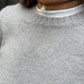GIROCOLLO DONNA IN LANA "GRIGIO"