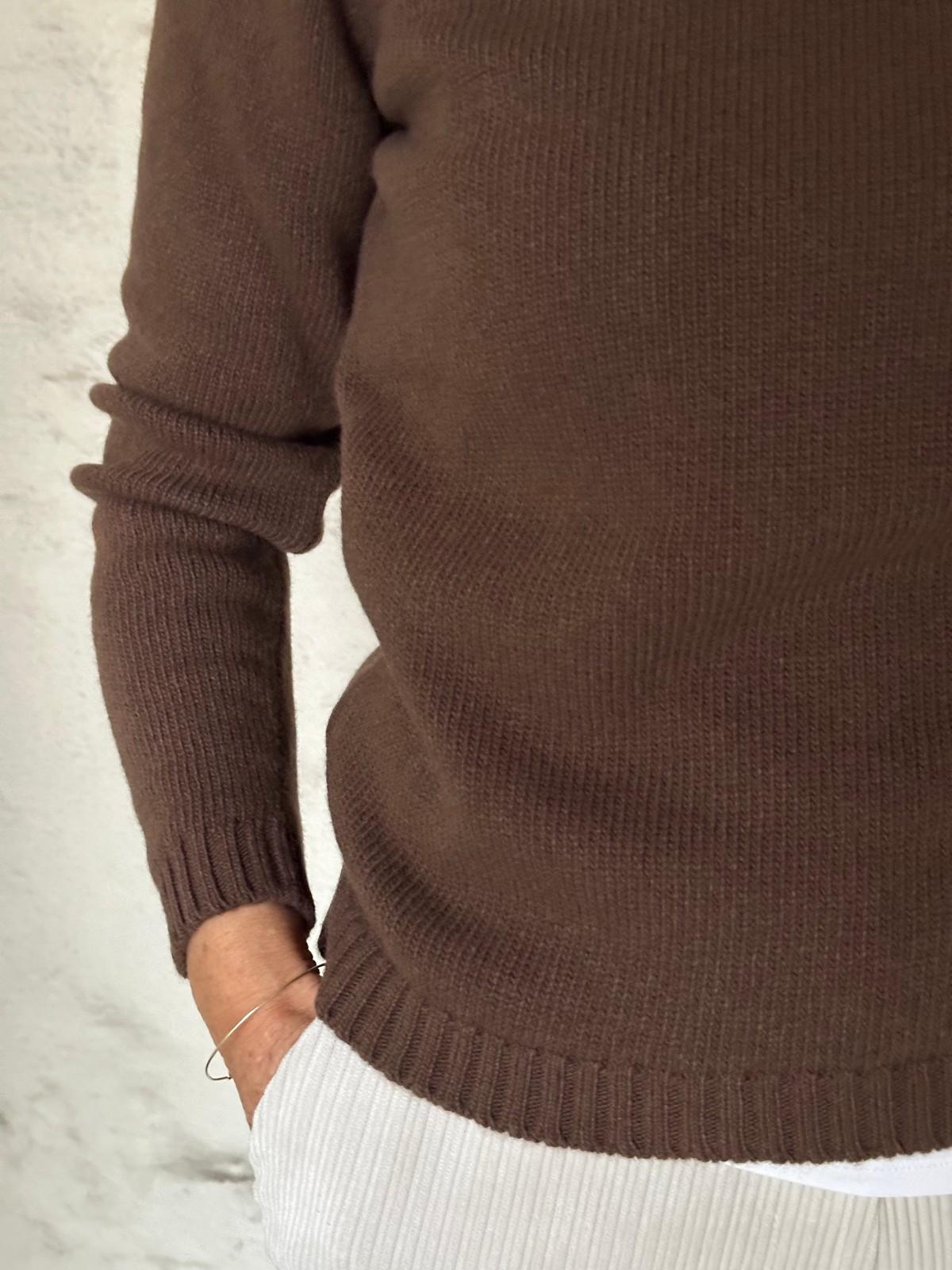 GOLF COLLO ALTO DONNA CACAO CALT CACAO SILVIA SCALMANA 